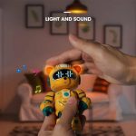 Lendo Robot Toys Multifunction Desktop Clock Cute Litter Bear Shape Smart Robot With Chair