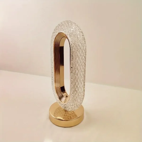3 Colors LED Crystal Table Lamp, Dimmable Bedside Night Light, Rechargeable, Wireless, Creative Bar Decoration - Image 4