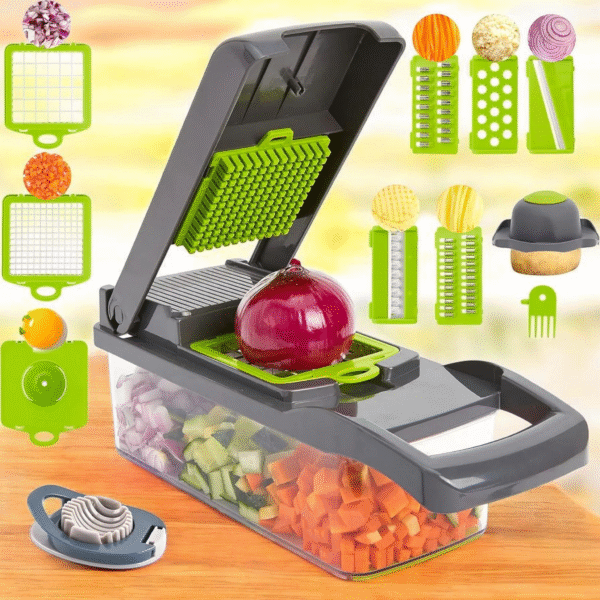 12 In 1 Multifunctional Vegetable Slicer Cutter Shredders Slicer With Basket Fruit Potato Chopper Carrot Grater