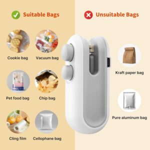 2-in-1 USB Rechargeable Heat Sealing & Cutting Machine – Seal Snacks, Save Freshness!