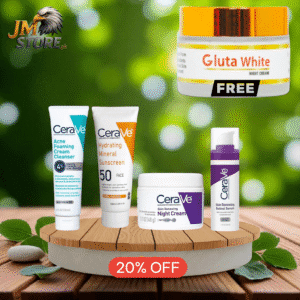 Home 3 🌟 CeraVe 4-in-1 Skincare Kit + FREE Gluta White Extreme Cream